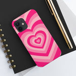 Pink Hearts iPhone Case