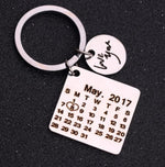 Personalized Calendar Keychain