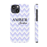 Personalized Purple Wavy iPhone Case