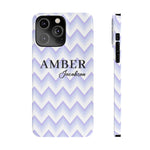 Personalized Purple Wavy iPhone Case