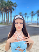 Butterfly Pendant Tennis Chain Necklace