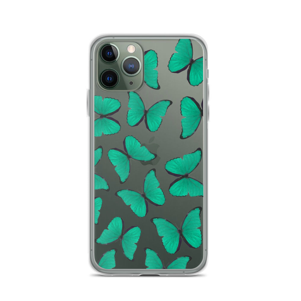 Green Butterflies iPhone Case