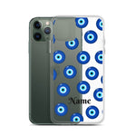 Personalized Evil Eye Clear iPhone Case
