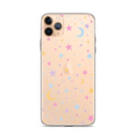 Moonlight Stars Clear iPhone Case