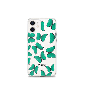 Personalized Green Butterflies iphone Case