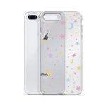 Moonlight Stars Clear iPhone Case