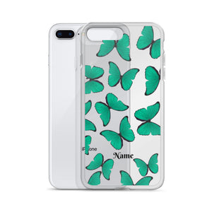 Personalized Green Butterflies iphone Case