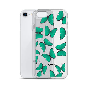 Personalized Green Butterflies iphone Case