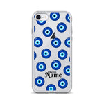 Personalized Evil Eye Clear iPhone Case