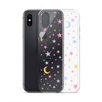 Moonlight Stars Clear iPhone Case