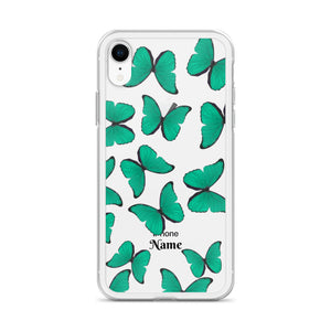 Personalized Green Butterflies iphone Case