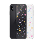 Moonlight Stars Clear iPhone Case