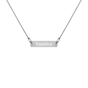 Engraved  Bar Chain Necklace - Limitless Jewellery