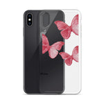 Transparent Pink Butterfly iPhone Case - Limitless Jewellery