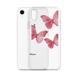 Transparent Pink Butterfly iPhone Case - Limitless Jewellery