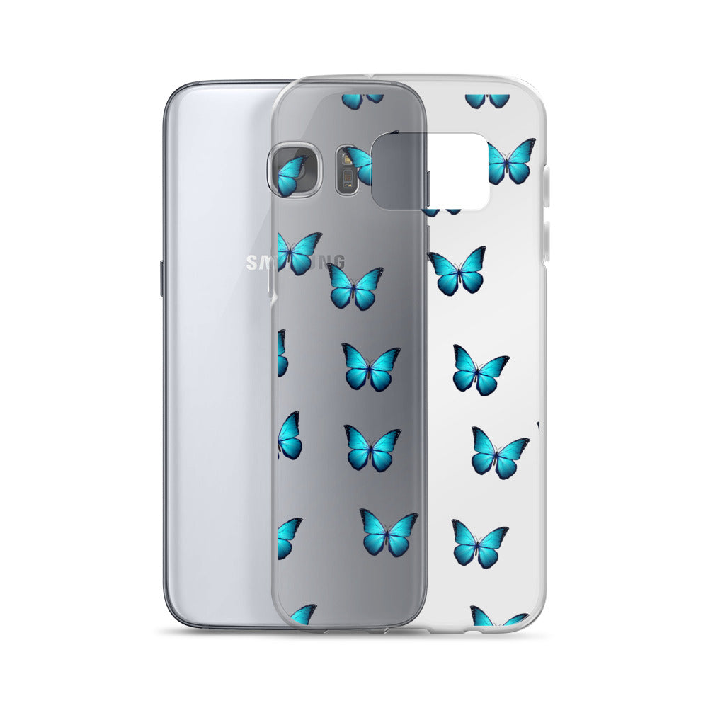Butterfly Transparent Samsung Phone Case - Limitless Jewellery