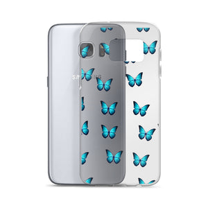 Butterfly Transparent Samsung Phone Case - Limitless Jewellery