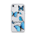 Personalized Transparent Butterfly iPhone Case - Limitless Jewellery