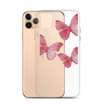 Transparent Pink Butterfly iPhone Case - Limitless Jewellery