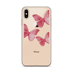 Transparent Pink Butterfly iPhone Case - Limitless Jewellery