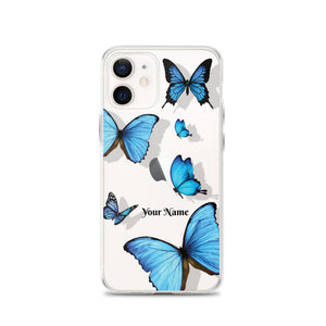 Personalized Transparent Butterfly iPhone Case - Limitless Jewellery