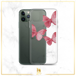Transparent Pink Butterfly iPhone Case - Limitless Jewellery