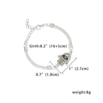 Blue Crystal Lucky Bracelet - Limitless Jewellery