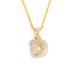 Bubble Pendant Letter Name Necklace - Limitless Jewellery