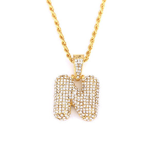 Bubble Pendant Letter Name Necklace - Limitless Jewellery