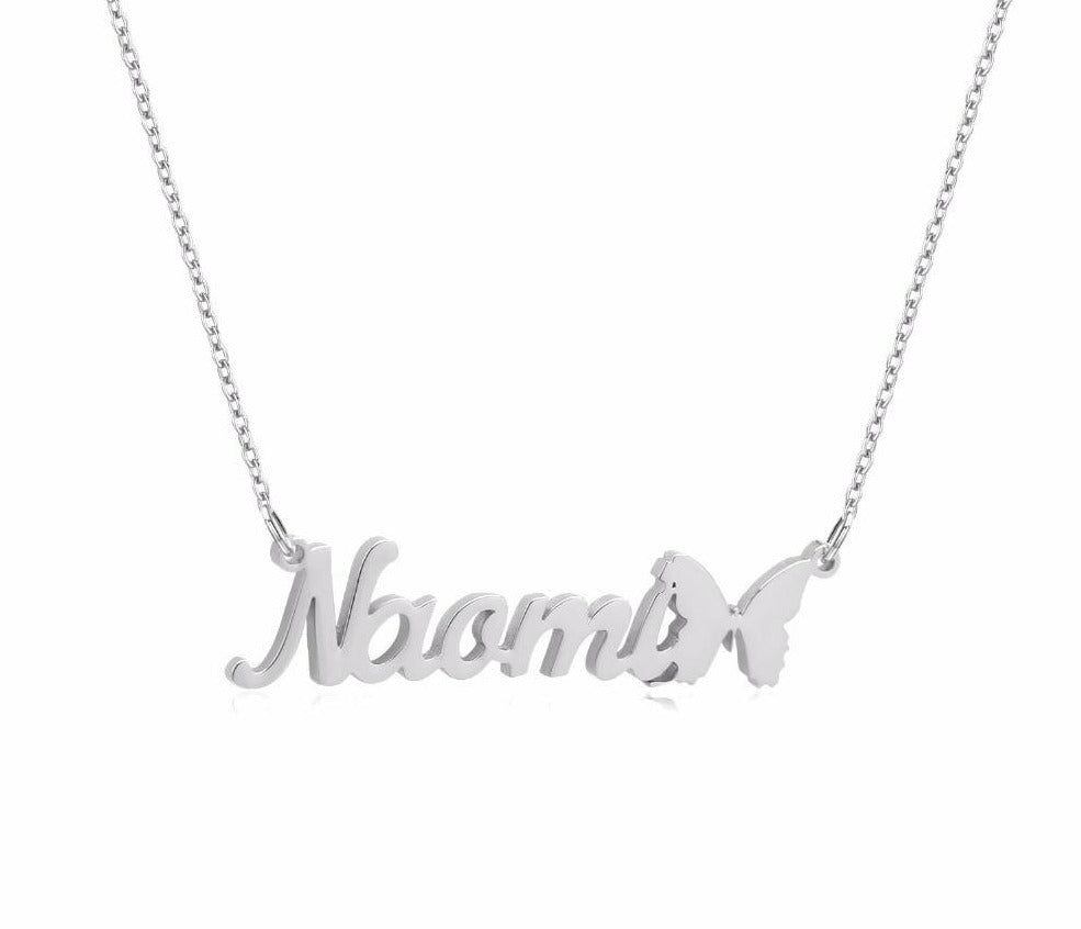 Personalized Butterfly Necklace