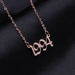 Birth Year Necklace - Limitless Jewellery