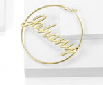 Personalized Classic Hoop Earrings - Limitless Jewellery