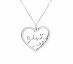 Personalized Arabic Heart Necklace