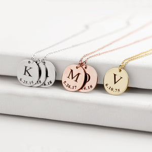 Personalized Tiny Gold Initial Necklace
