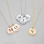 Personalized Tiny Gold Initial Necklace