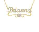 Icy Personalized Heart Necklace - Limitless Jewellery
