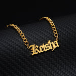 Personalized Old English Necklace - Limitless Jewellery