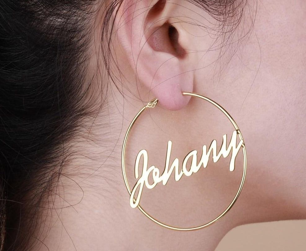 Personalized Classic Hoop Earrings - Limitless Jewellery