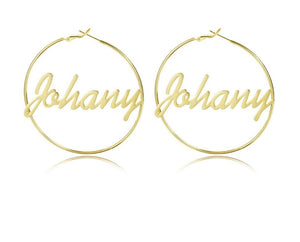 Personalized Classic Hoop Earrings - Limitless Jewellery