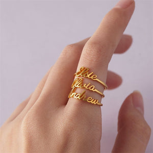 New Personalized Gold Women Ring - Limitless Jewellery