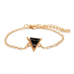 Triangle Round Moon Heart Map Bracelet - Limitless Jewellery