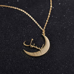 Personalized Arabic Moon Necklace - Limitless Jewellery