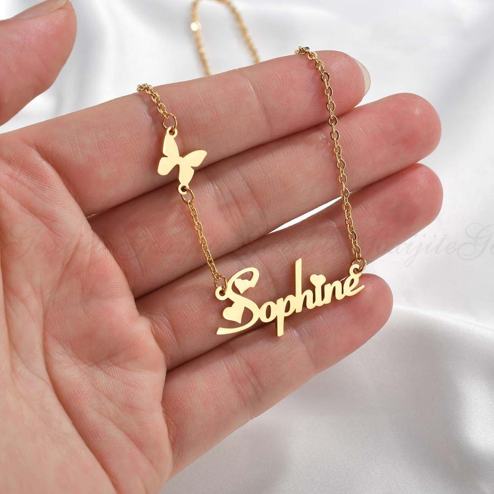 Personalized Butterfly Name Necklace - Limitless Jewellery