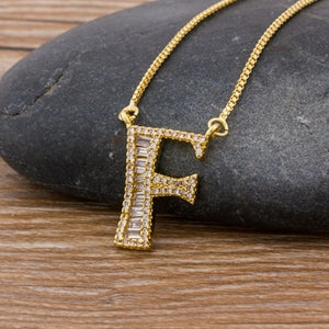 Bling Intial Necklace
