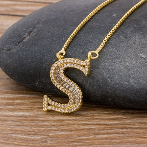 Bling Intial Necklace