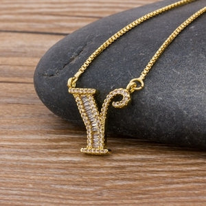 Bling Intial Necklace