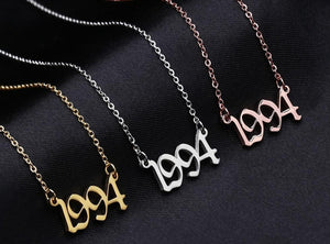 Birth Year Necklace - Limitless Jewellery