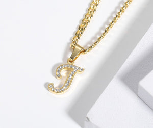 Icy A-Z Initial Necklace