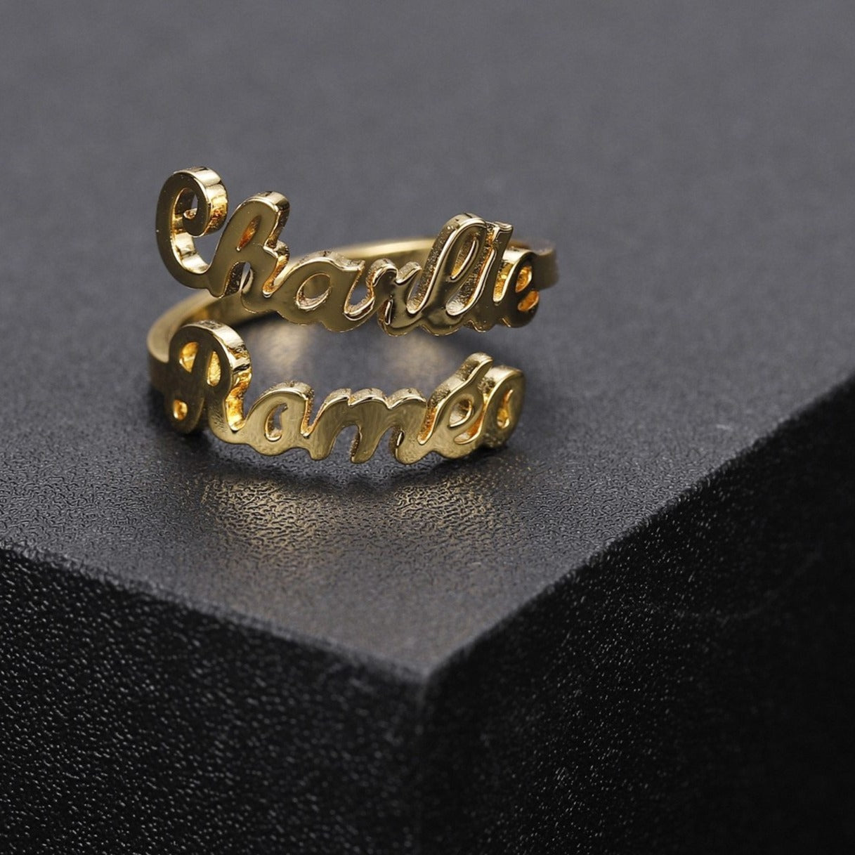 Personalized Double Name Ring - Limitless Jewellery