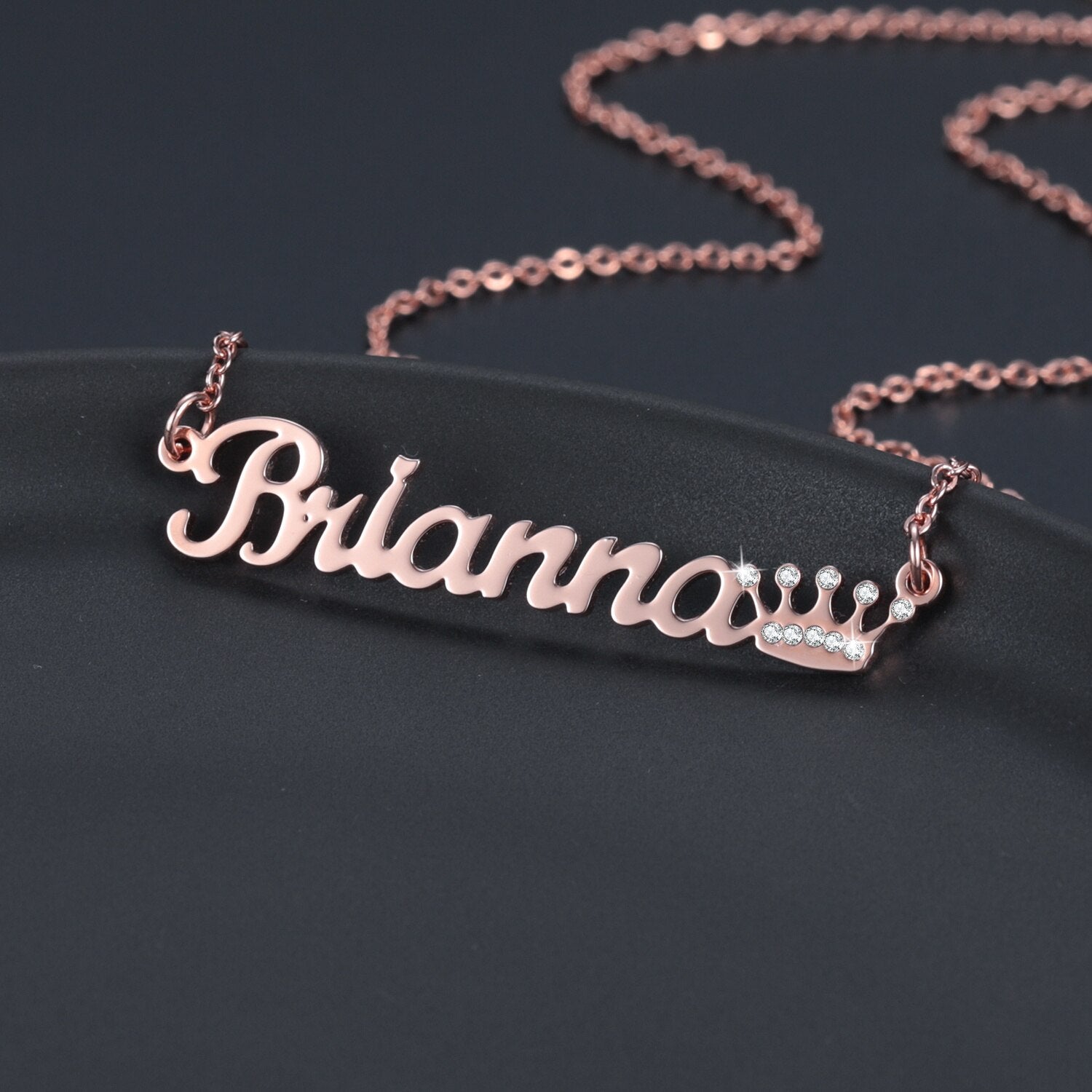 Personalized Iced Out Crown Necklace - Limitless Jewellery